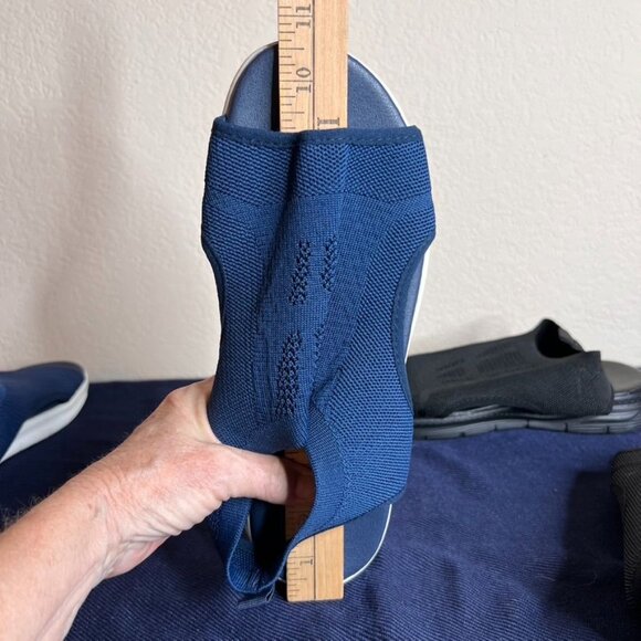 2 Pairs of Women's Sandals - Mesh Uppers Lightweight Pull-On Breathable **READ - Picture 10 of 11